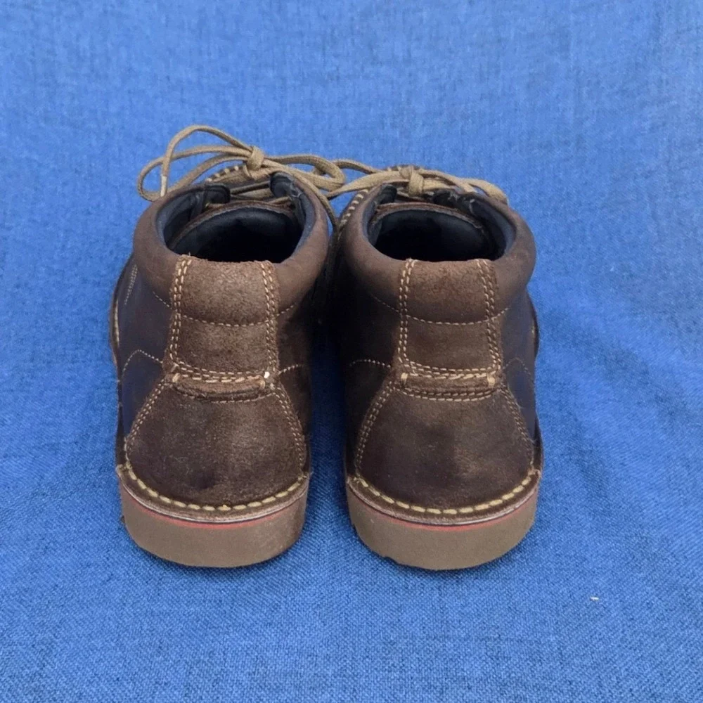 Clarks Vargo Apron Dark Brown Leather Chukka Boots Mens 9 M